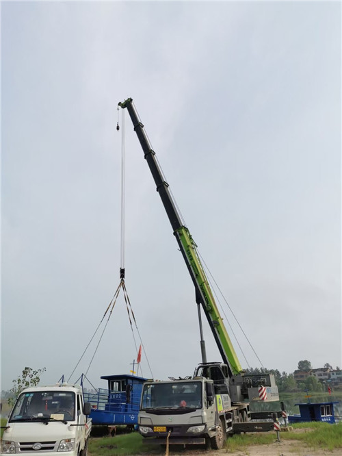 柘荣县桥梁建设吊装案例